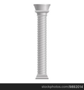 Pillar icon. Cartoon of pillar vector icon for web design isolated on white background. Pillar icon, cartoon style