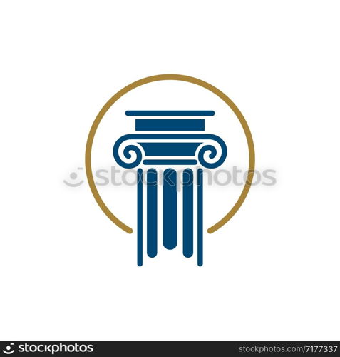 Pillar Law Office Logo Template Illustration Design. Vector EPS 10.