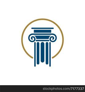 Pillar Law Office Logo Template Illustration Design. Vector EPS 10.
