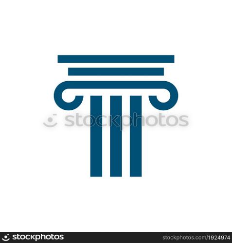 Pillar logo design related to architecture, building or attorney firm