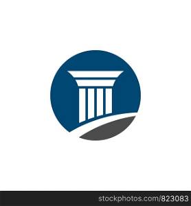 Pillar Logo for Lawyer Firm Illustration Design. Vector EPS 10.