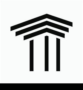 pillar logo stock vektor template
