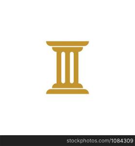 Pillar Logo Template. Column Vector illustration Design