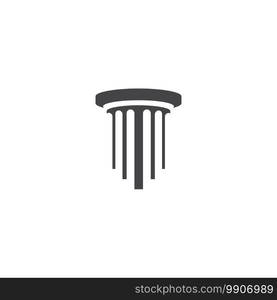 Pillar Logo Template. Column Vector illustration Design