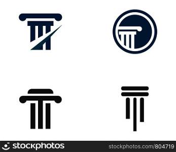 Pillar Logo Template vector icon illustration design