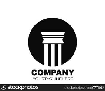 pillar Logo vector Template illustration design