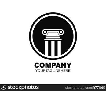 pillar Logo vector Template illustration design