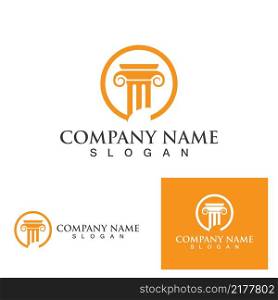 pillar vector logo and symbol template design