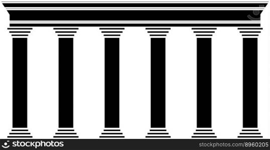 Pillars icon image vector image