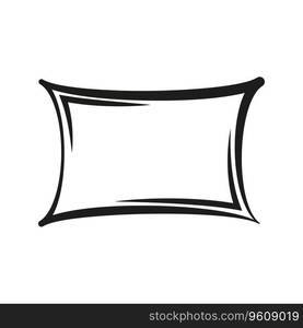 Pillow icon. Vector illustration. EPS 10. Stock image.. Pillow icon. Vector illustration. EPS 10.