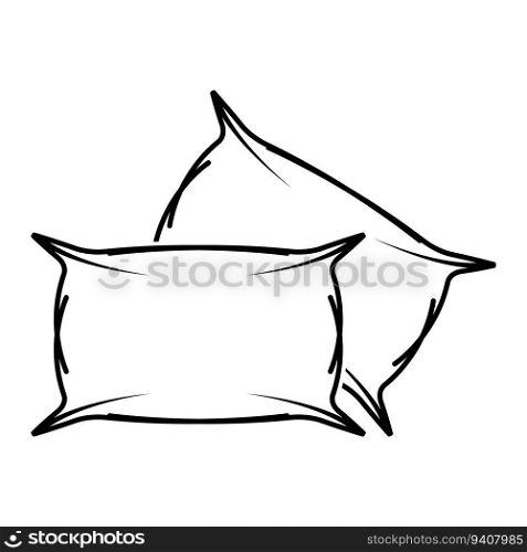 pillow icon vector template illustration logo design