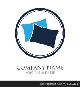 pillow logo symbol vector illustration design template pillow logo concept for your business