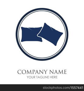 pillow logo symbol vector illustration design template pillow logo concept for your business