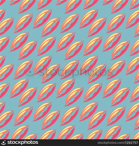 Pillows pattern, illustration, vector on white background.