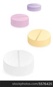 Pills addiction / Medicine color drugs