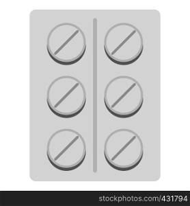 Pills icon flat isolated on white background vector illustration. Pills icon isolated