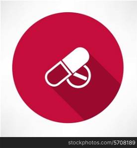 pills icon. Flat modern style vector illustration