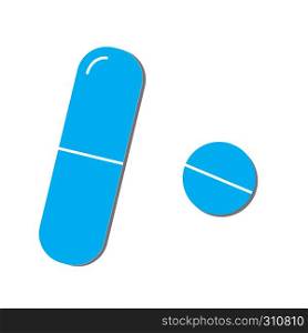 pills icon on white background. flat style. pills pick icon for your web site design, logo, app, UI. pills symbol.