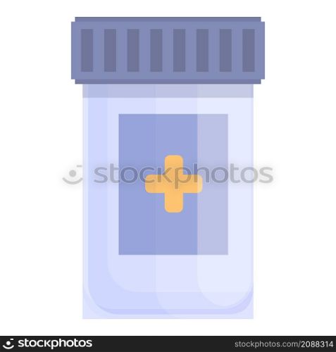 Pills jar icon cartoon vector. Bottle pill. Pharmacy vitamin. Pills jar icon cartoon vector. Bottle pill