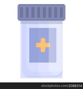 Pills jar icon cartoon vector. Bottle pill. Pharmacy vitamin. Pills jar icon cartoon vector. Bottle pill