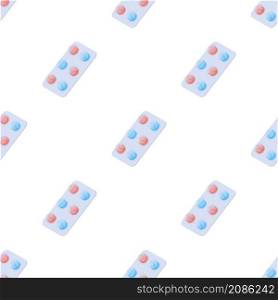 Pills pattern seamless background texture repeat wallpaper geometric vector. Pills pattern seamless vector
