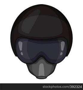 Pilot helmet icon. Cartoon illustration of pilot helmet vector icon for web. Pilot helmet icon, cartoon style