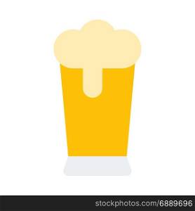 pilsner beer glass, icon on isolated background