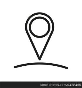 Pin icon. Distance icon. Location icon. Vector illustration. EPS 10. stock image.. Pin icon. Distance icon. Location icon. Vector illustration. EPS 10.