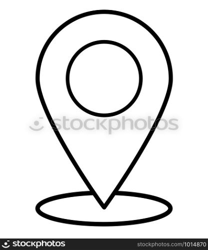 pin icon on white background. flat style. Navigation icon for your web site design, logo, app, UI. pointer symbol. location sign.