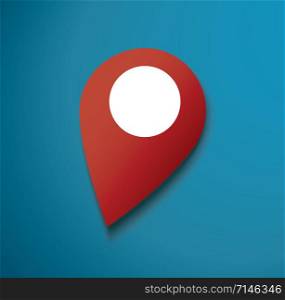 pin location icon vector