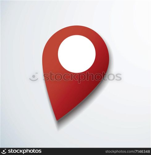 pin location icon vector