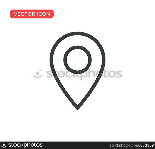 Pin Location Mark Sign Icon Vector Illustration