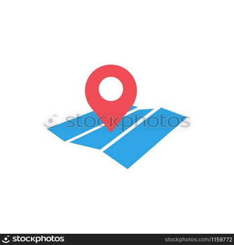 Pin map graphic design template vector isolated illustration. Pin map graphic design template vector isolated