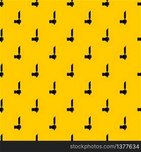 Pincer or plier in man hand pattern seamless vector repeat geometric yellow for any design. Pincer or plier in man hand pattern vector