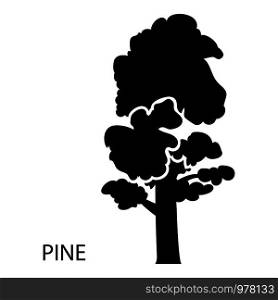 Pine icon. Simple illustration of pine vector icon for web. Pine icon, simple style