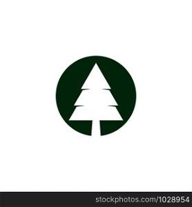 Pine logo template vector icon illustration design