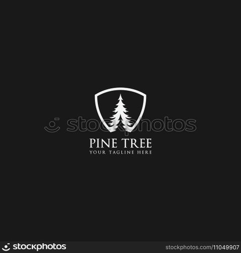 pine logo vector