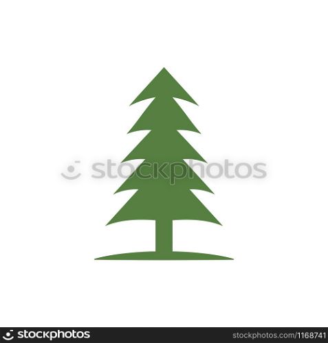 Pine tree icon design template vector isolated