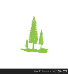 Pine tree icon design template vector isolated illustration. Pine tree icon design template vector isolated