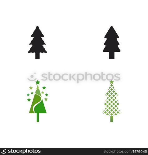 pine tree icon simple vector illustration