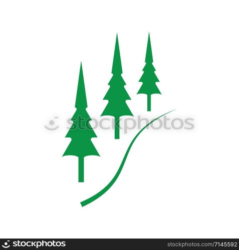 pine tree icon template vector
