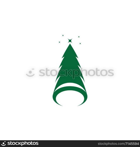pine tree icon template vector