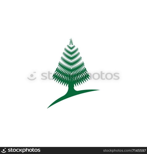 pine tree icon template vector