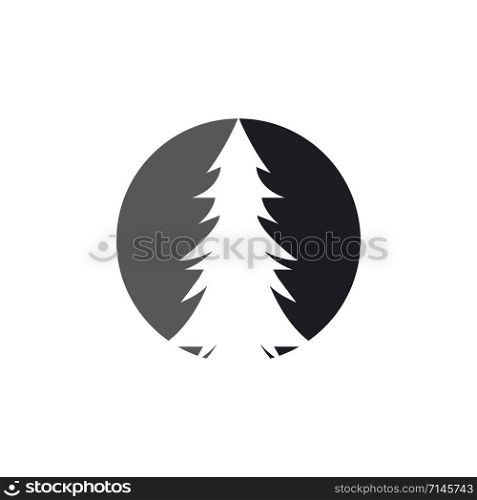 pine tree icon template vector