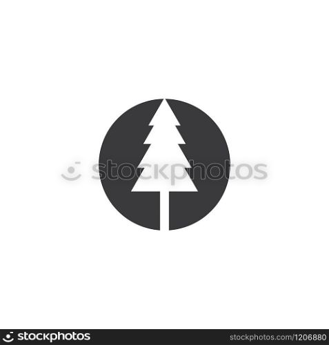 Pine tree logo ilustration vector design