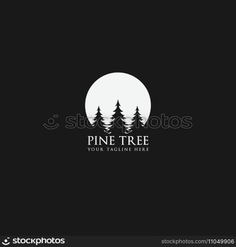 pine tree logo vector
