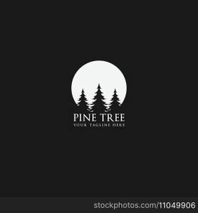 pine tree logo vector