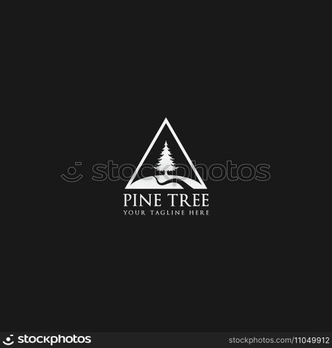 pine tree logo vector