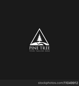 pine tree logo vector