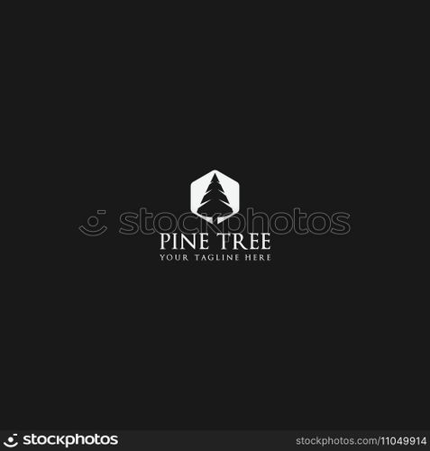 pine tree logo vector
